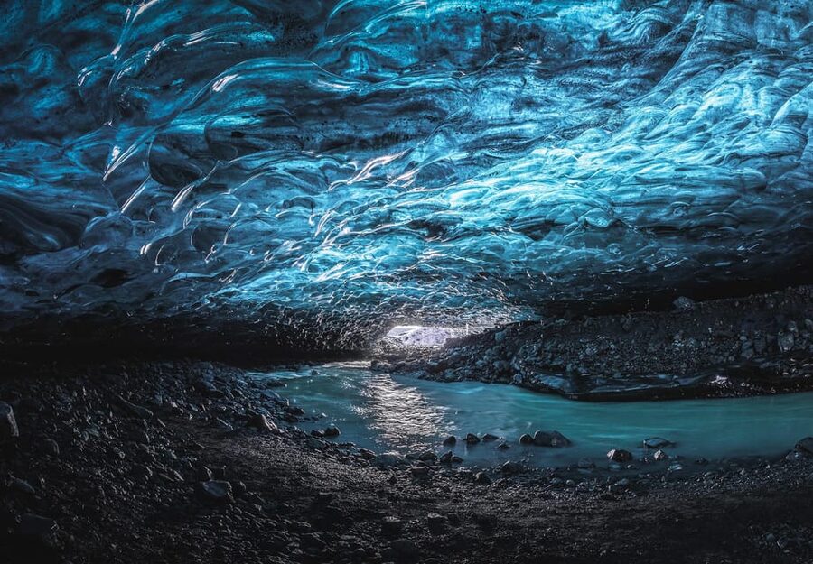 Jökulsárlón: Crystal Ice Cave Super Jeep Tour - A short walk across ice, sand, and changing ground