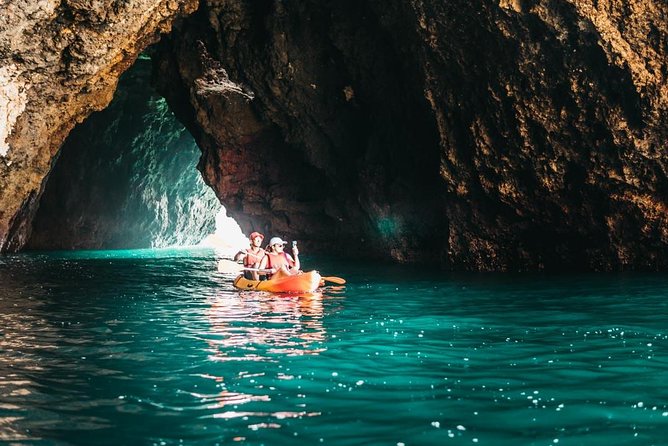 Kayak into the Hidden Caves and Secret Beaches - Praia do Castelo and the beach break