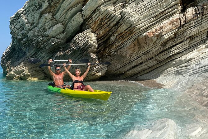 Kayak Sup Tours Lukova Caves - Kroreza - The first 30 minutes: leaving Lukova Beach