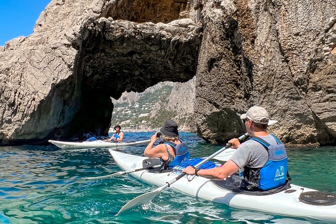 Kayak tour in Capri between caves and beaches. Photos included. - How strenuous is the kayaking?
