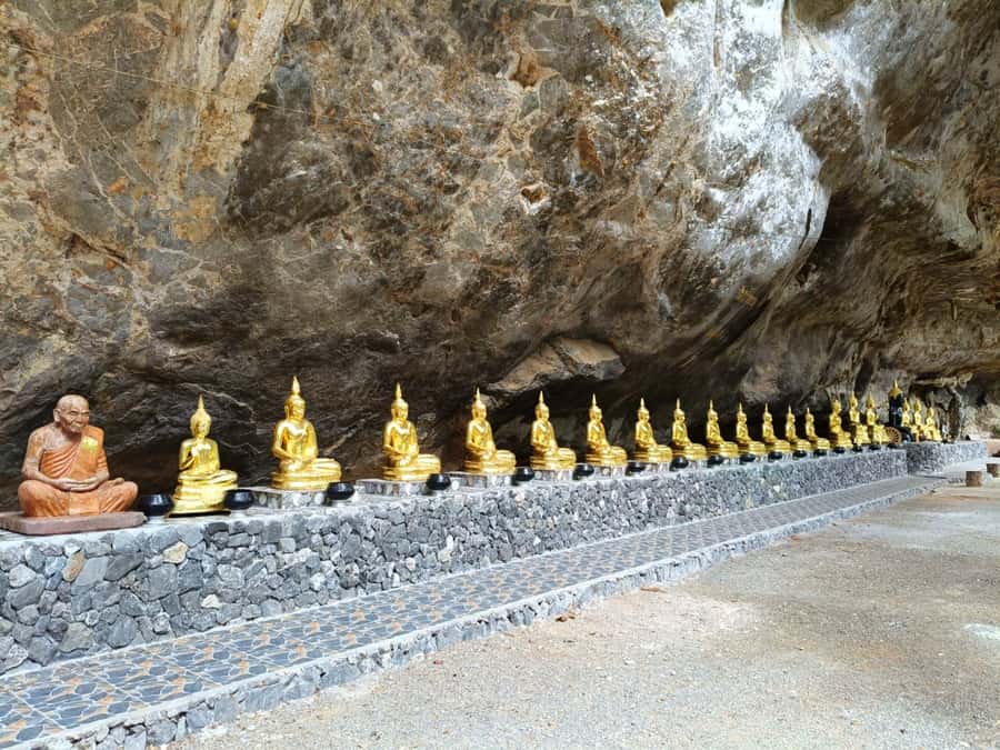 Khao Sok: Private Bamboo Rafting & Jungle Cave Temple Tour - Feeding fish from a bamboo raft
