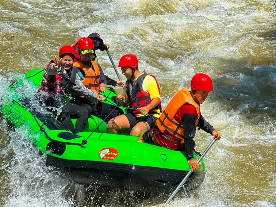 KhaoLak:ATV, ZipLine, & Rafting Adventure Monkey Cave Temple - Song Phraek River rafting, the day’s best thrill