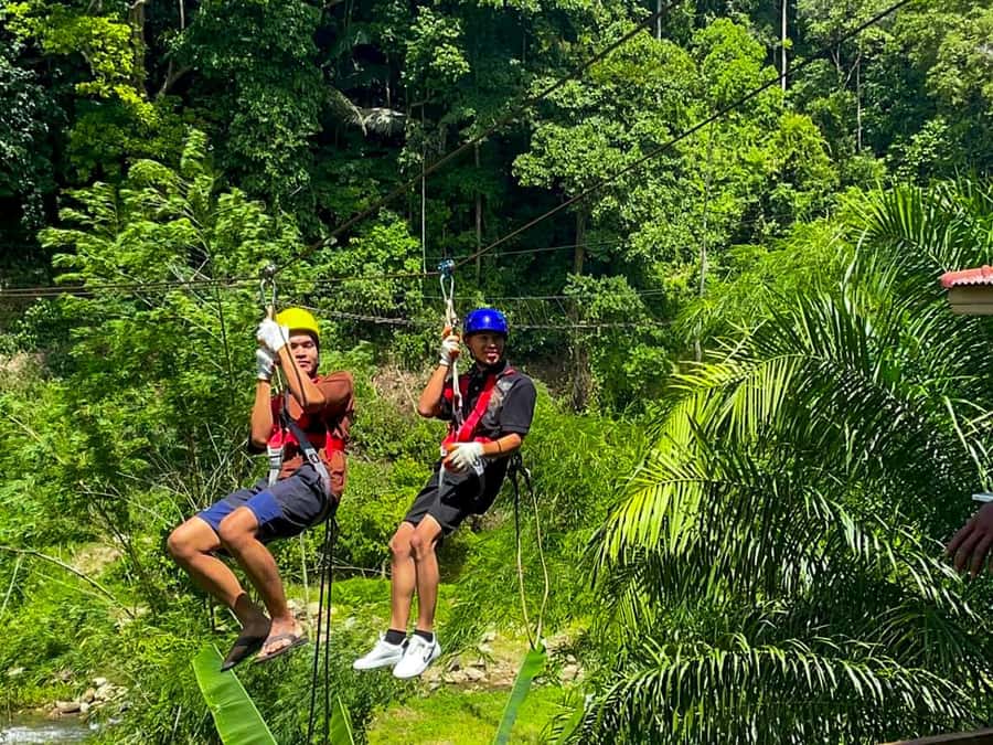 KhaoLak:ATV, ZipLine, & Rafting Adventure Monkey Cave Temple - Lunch beside the river