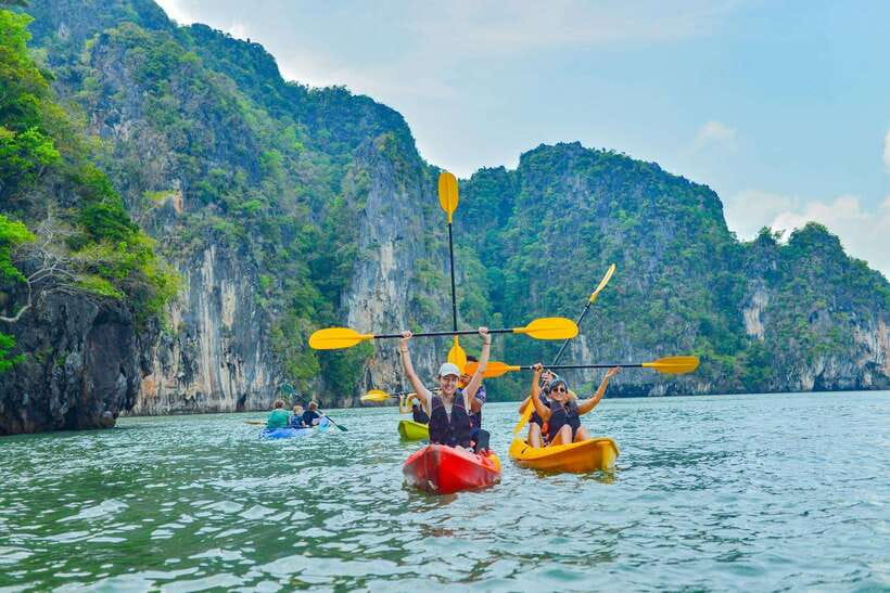 Ko Lanta: Full-Day Mangrove and Sea Cave Kayaking Experience - Kayaking around Koh Talabeng and its caves