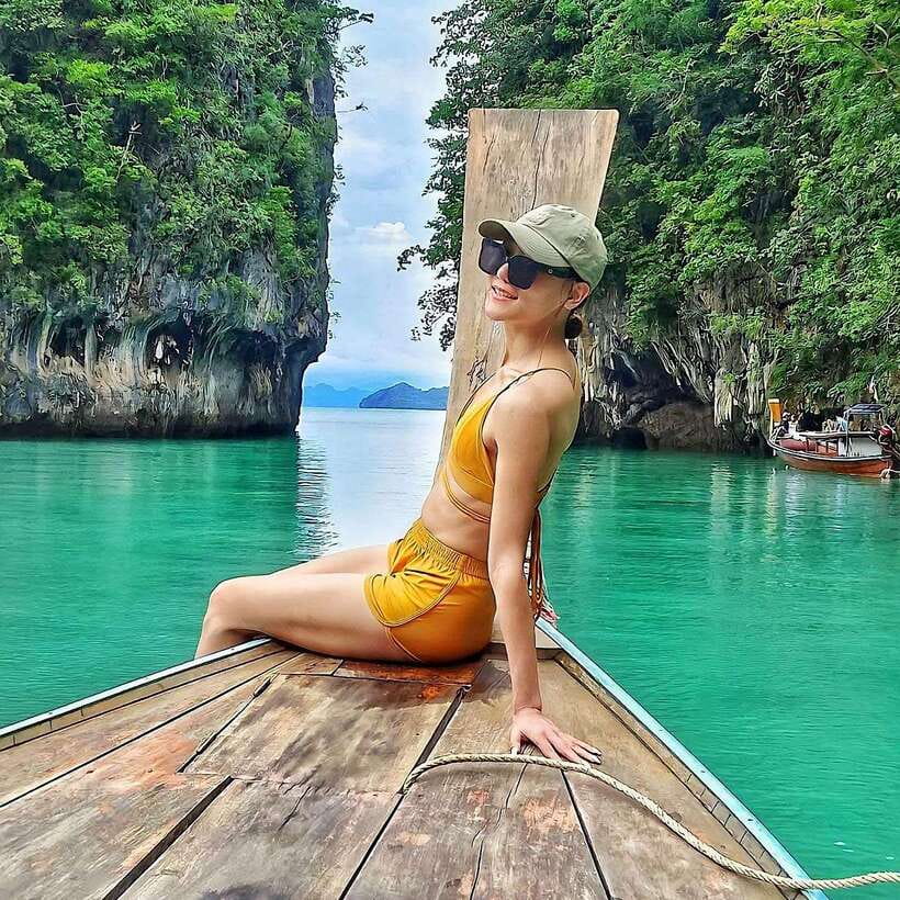 Ko Lanta: Ko Aung, Ko Phee Ghost Cave Island, Talabeng Kayak - Cruising the mangrove forest by long-tail boat
