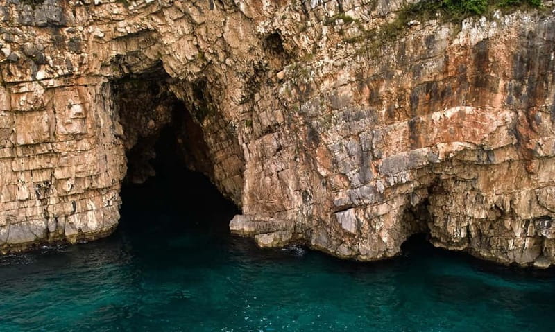 Kotor: Blue Cave and Our Lady of the Rock Speedboat Tour - Mamula Island from the water