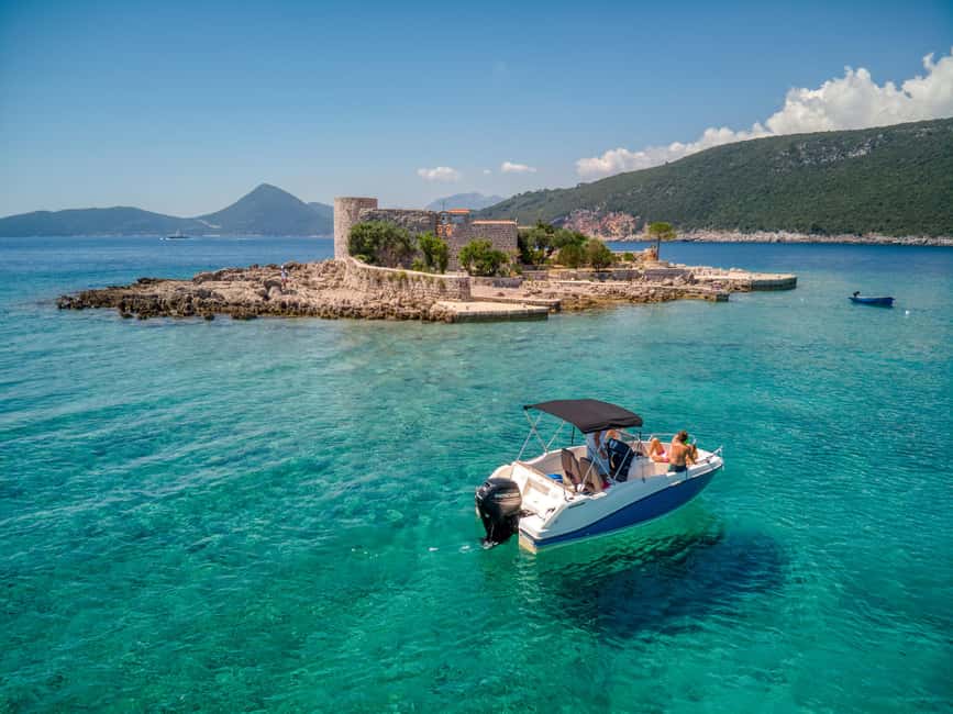 Kotor: Blue cave speedboat tour for a lifetime memories - Inside the old Yugoslav submarine tunnel