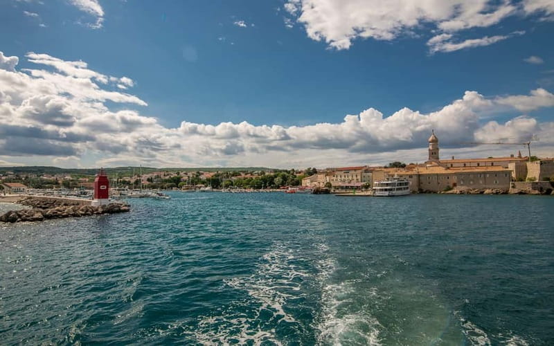 Krk: Golden Beach and Blue Cave Cruise with Welcome Drink - Key points at a glance