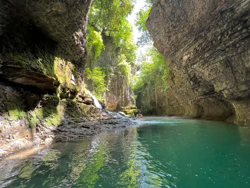 Kutaisi: Martvili & Okatse Canyons & Prometheus Cave Tour - Martvili Canyon and the turquoise river