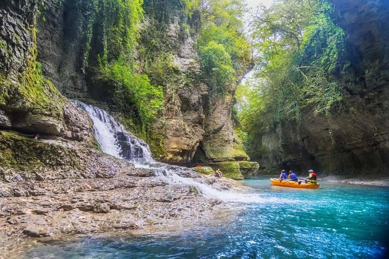 Kutaisi: Prometheus Cave & Martvili Canyon Guided Tours - Martvili Canyon: stone paths, river views, and a short boat ride