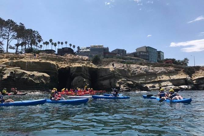 La Jolla Sea Caves Kayak Tour For Two (Tandem Kayak) - Paddling toward the sea caves
