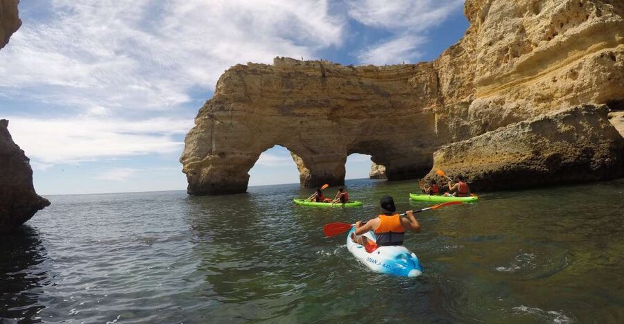 Lagoa: Benagil Caves Kayaking Tour - Why Praia da Marinha is the right starting point