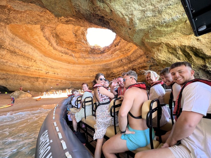 Lagoa: Benagil Caves & Praia da Marinha with biologist guide - The swim stop is short but worthwhile