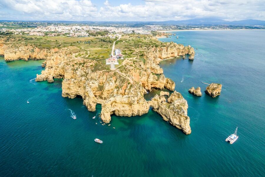 Lagos: Brunch and Benagil Caves - Leaving Lagos for Ponta da Piedade
