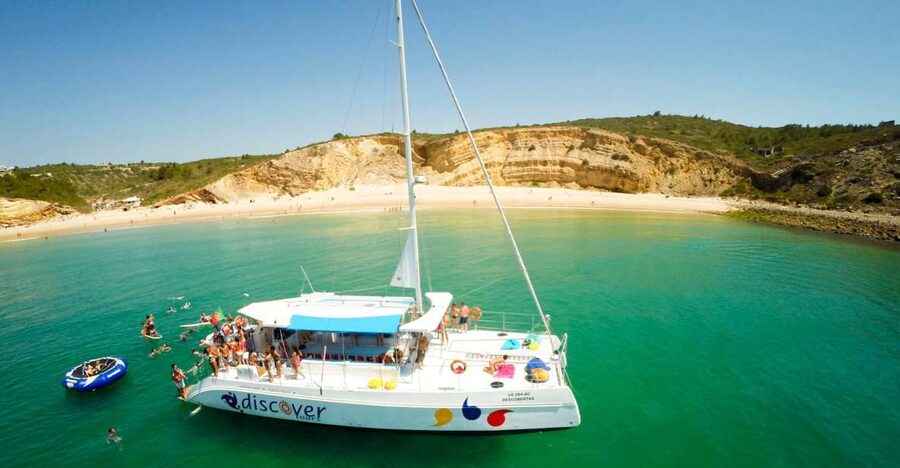 Lagos: Piedade Caves & Coastline - Catamaran - Passing Dona Ana, Camilo, and Porto de Mós