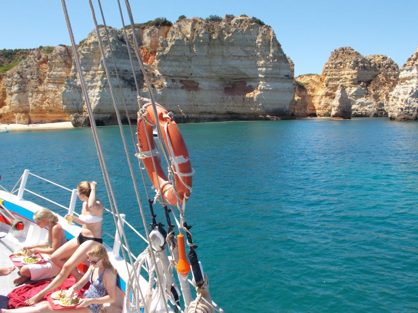 Lagos: Ponta Piedade Sail & Caves Cruise w/Portuguese Tapas - Swimming and time on deck