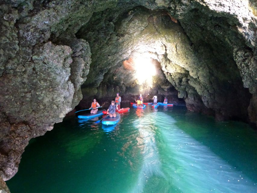 Lagos SUP Caves&Grottoes Tour at Sunrise, Ponta da Piedade - Entering the caves by paddleboard