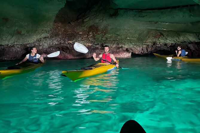 Leuca kayak tour + swimming + speleo-trek in cave - From Baia del Ciardo to the Ionian coast
