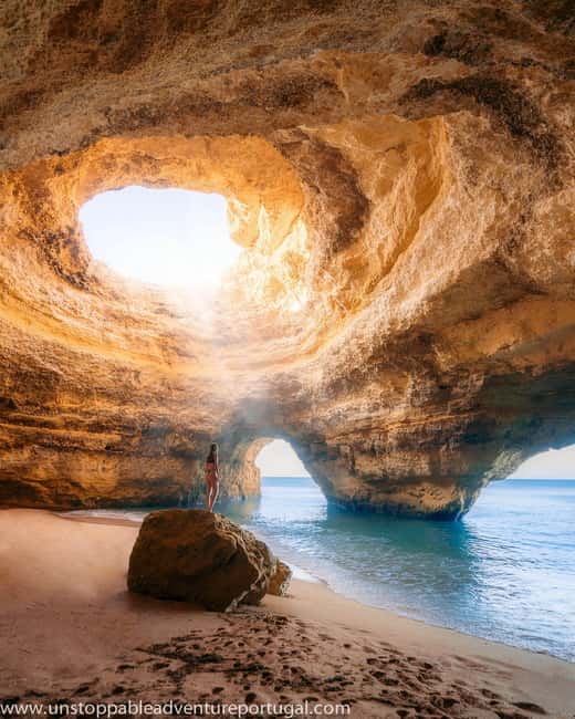 Lisbon: Private Algarve & Benagil Cave Full-Day Coastal Tour - Algar Seco and the Boneca Cave viewpoint