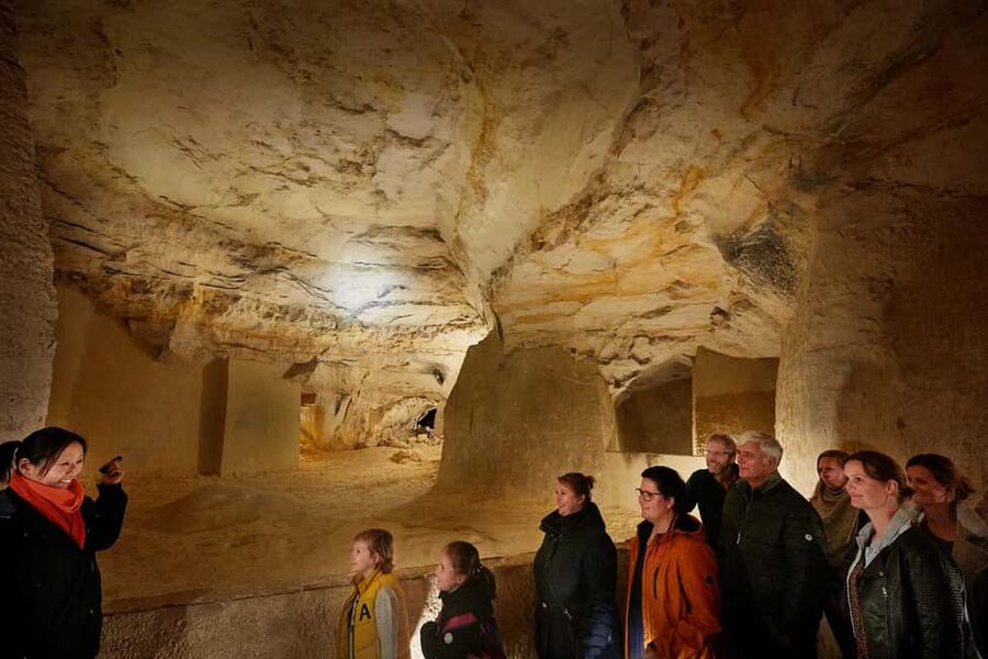 Maastricht: North Caves Guided Tour - Inscriptions, charcoal drawings, and working marks