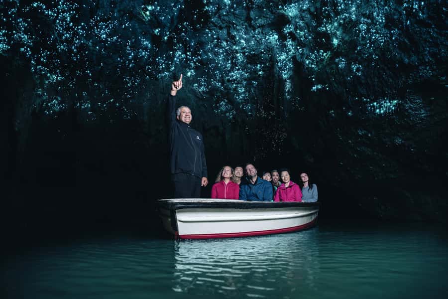 Magical Hobbiton & Waitomo Caves Small Group from Auckland - Waitomo’s limestone caves and silent boat ride