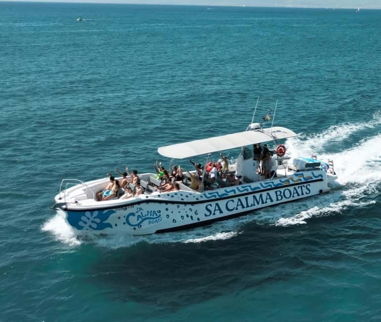Mallorca Marine reserve: Visit caves, cliffs and snorkeling - Leaving Palma Bay for the marine reserve