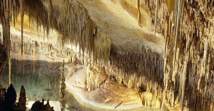 Mallorca: Ticket for Caves of Drach with Pickup Service - The 121-step entrance and the self-guided cave route