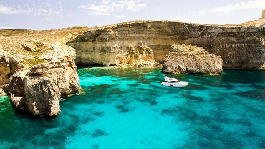Malta: Blue lagoon and Gozo with Crystal Lagoon Sea Caves - Meeting the boat at Marfa Jetty