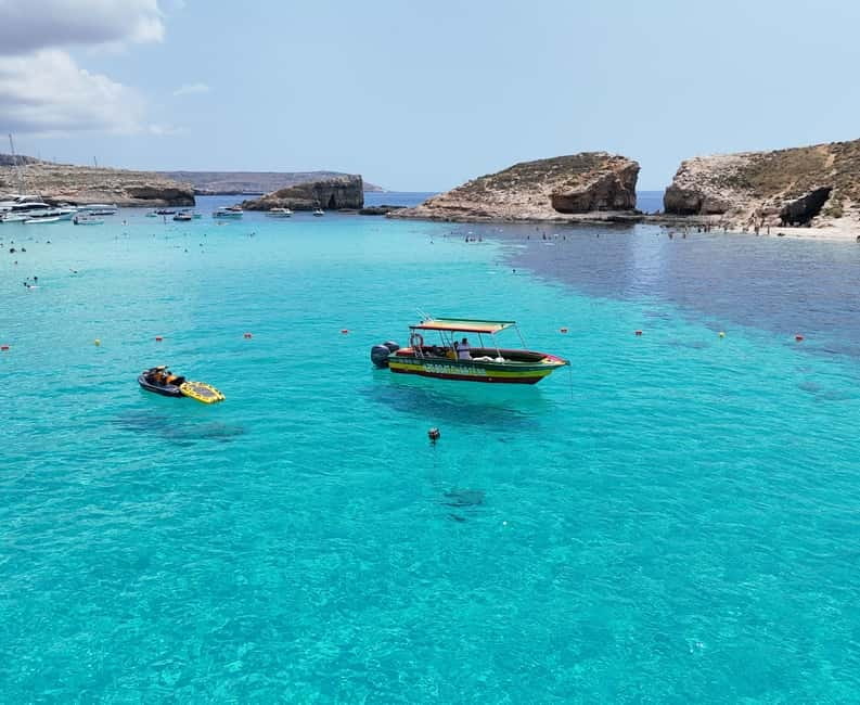 Malta: Blue Lagoon, Caves & around Comino Private Speedboat - Cominotto Reef and the move to Crystal Lagoon