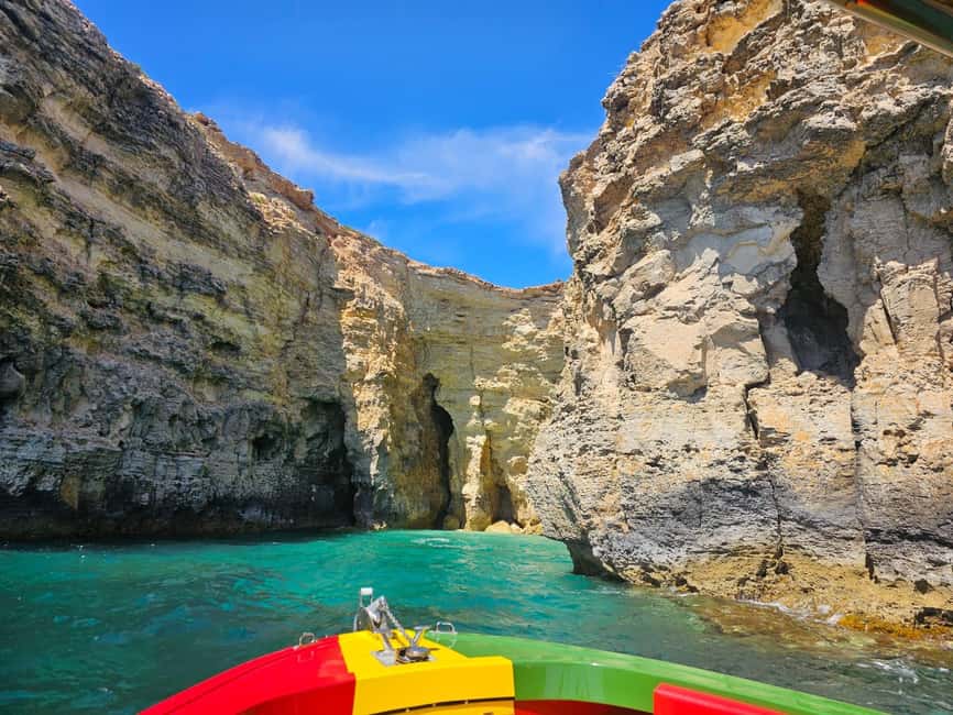 Malta: Blue Lagoon, Caves & around Comino Private Speedboat - Santa Marija Bay and the sea caves