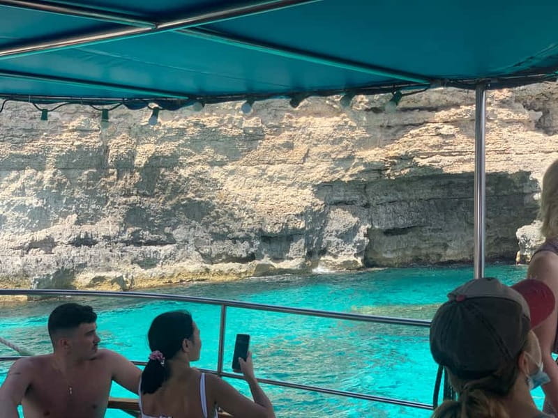 Malta: Comino, Santa Maria Bay, Blue Lagoon & Sea Caves Tour - Caves, Crystal Lagoon, and Elephant Rock on the return