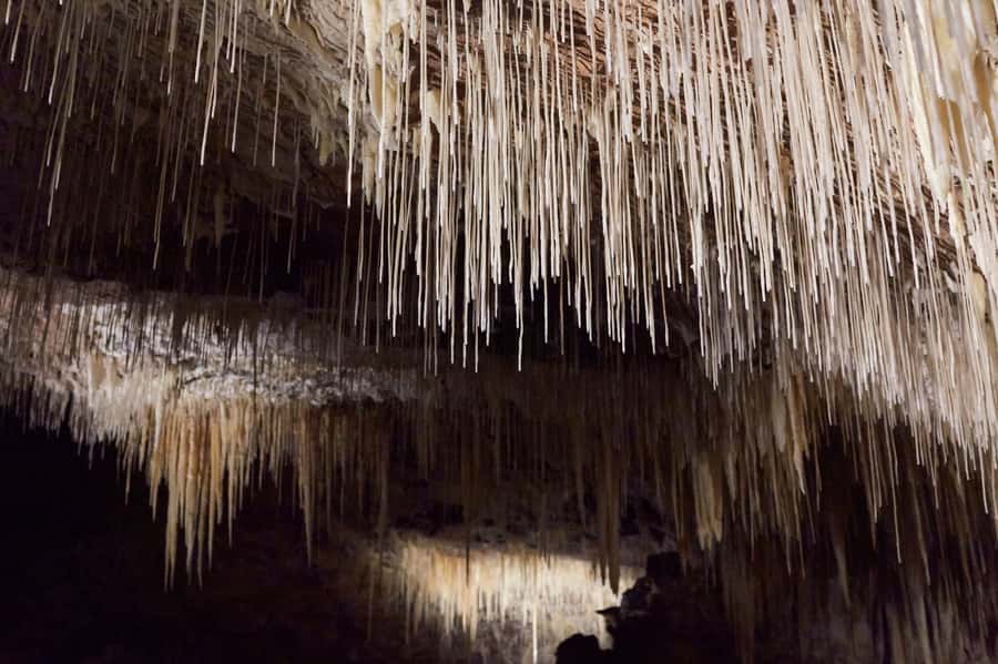 Margaret River: Lake Cave Fully-Guided Tour - The suspended table and otherworldly shapes