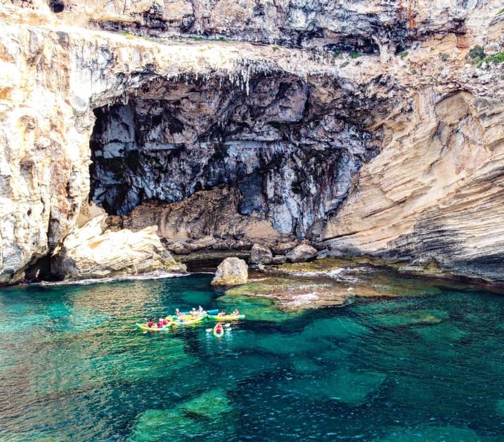 MENORCA: Kayak cave route + photo session. - Cales Coves, clear water, and a local snack