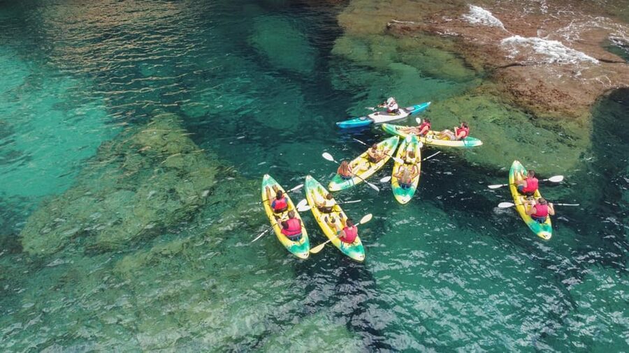 MENORCA: Kayak cave route + photo session. - GoPro photos without risking your phone