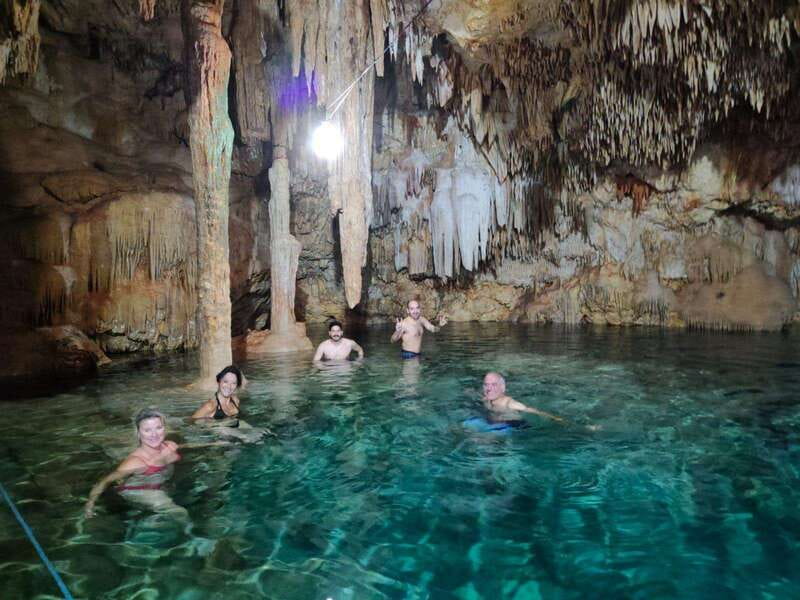 Merida: Chichen Itza Cenote, Food Experience & Izamal - Swimming in a private cave cenote