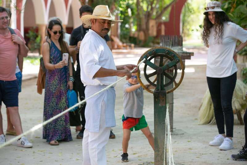 Merida: Hacienda Sotuta de Peon w/ Cenote & Henequen Tour - Riding the old rails through the agave fields