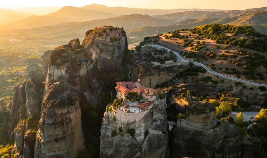 Meteora: Guided Sunset Tour with Monasteries & Caves Visit - Bandovas and the ancient hermit caves