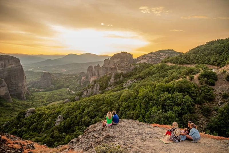 Meteora: Sunset Small Size Tour with Monasteries & Caves - The sunset viewpoint