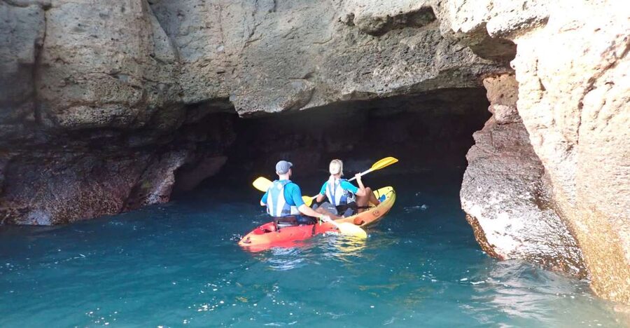 Mogán: Guided Kayak to Caves and Snorkeling Tour - From Taurito Beach to the open coast
