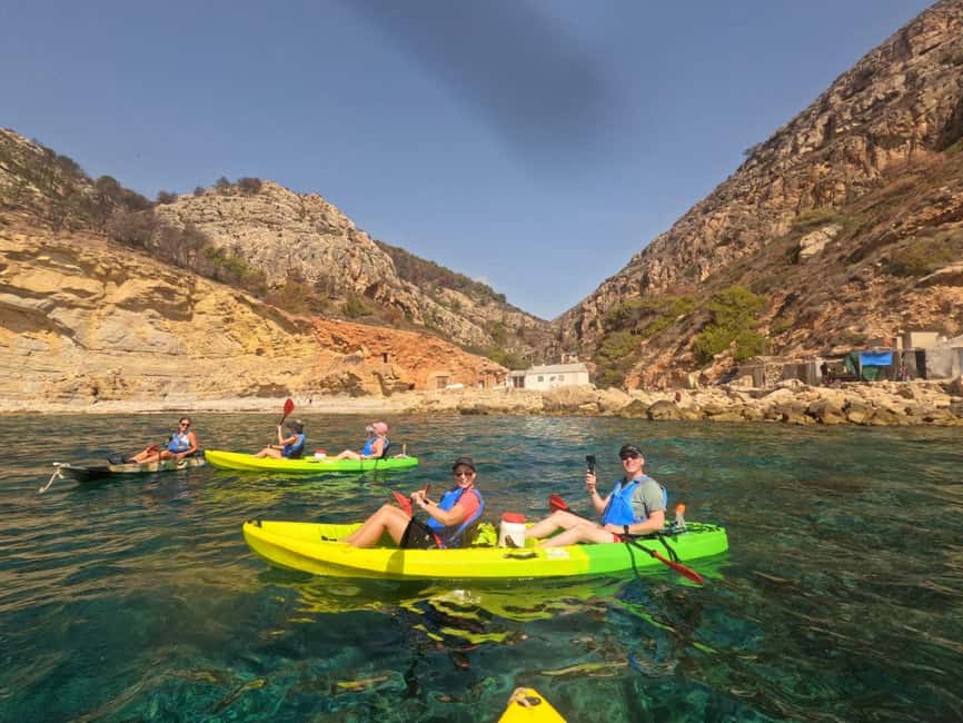 Moraig: Kayak Excursion to Moraig & Cave peces-testos - The overall feel of the experience
