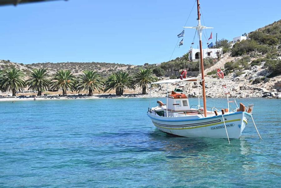 Naxos: 2 hours Boat Trip from Panermos to Rina's Cave - Reaching Rina Cave by boat