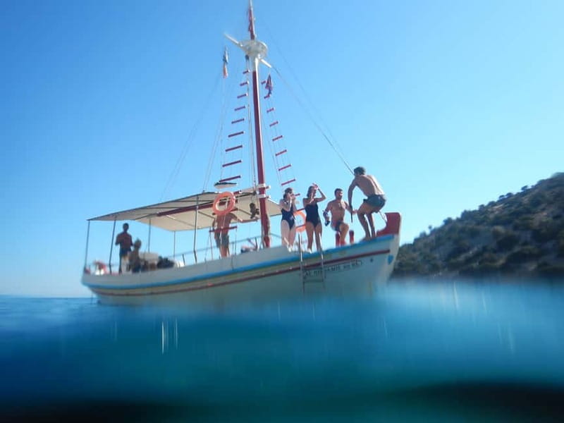 Naxos: 2 hours Boat Trip from Panermos to Rina's Cave - The second bay and changing sea conditions