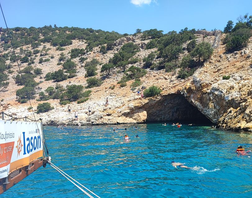 Naxos: Koufonissia and Rina Cave Boat Trip with BBQ - Ano Koufonissi: 2.5 hours on a small island