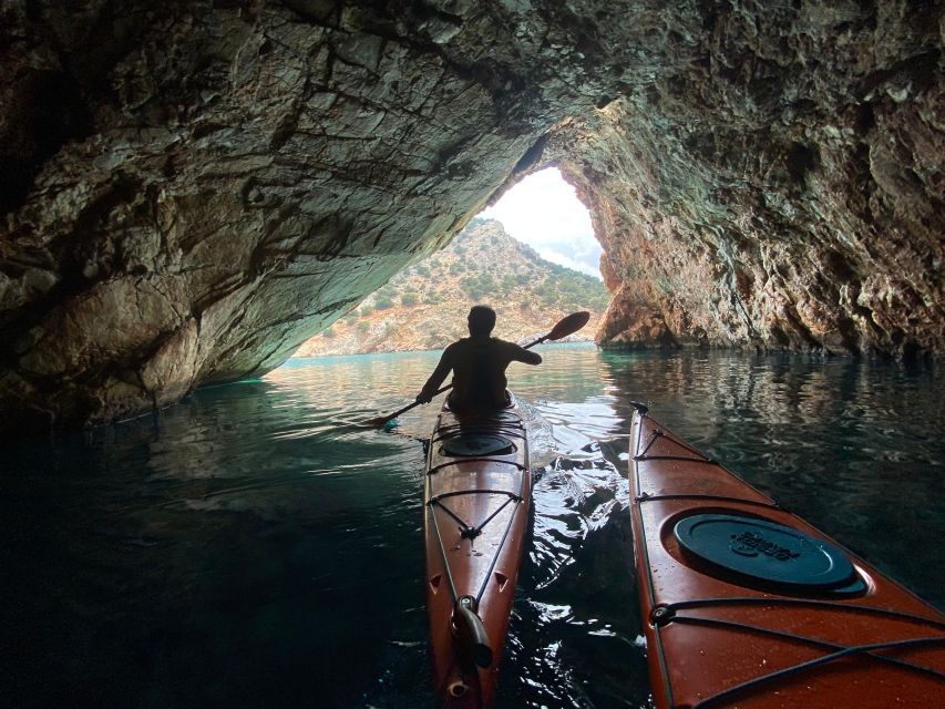 Naxos: Rhina Cave and Coastline Sea Kayaking Tour - Starting at Kalandos Beach and its wetland