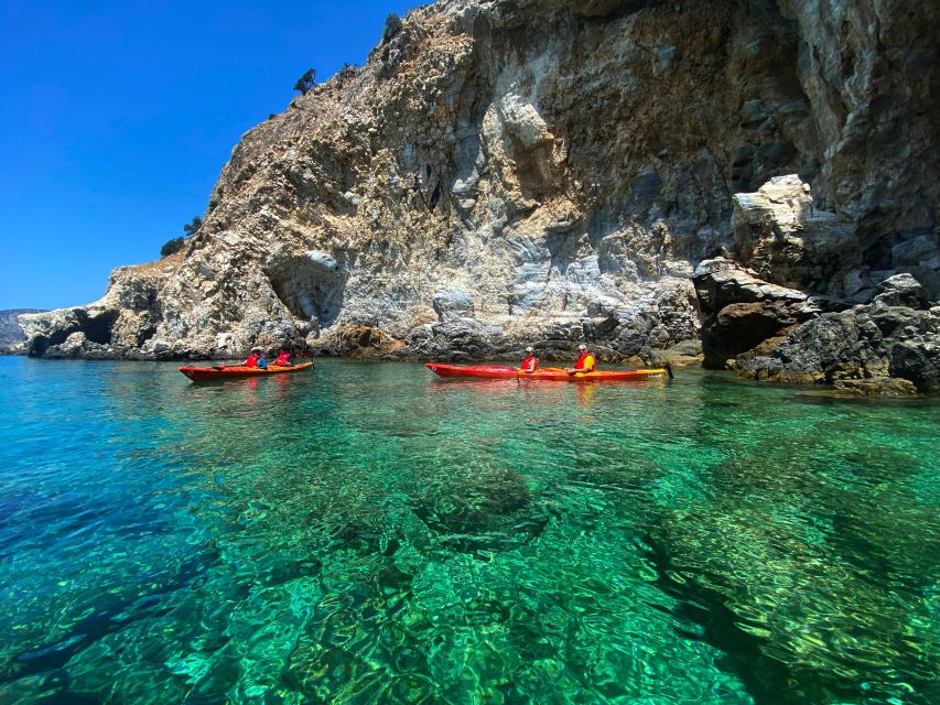 Naxos: Rhina Cave and Coastline Sea Kayaking Tour - Coves, cliffs, and clear Aegean water