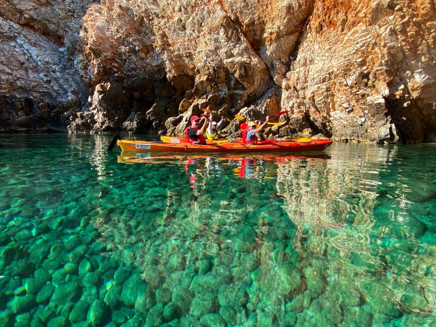 Naxos: Rhina Cave and Coastline Sea Kayaking Tour - Snorkeling beside Rhina Cave