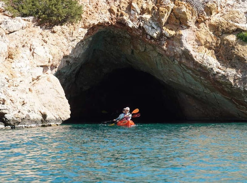 Naxos: Rina Cave Sea Kayak Tour with Snorkeling and Picnic - Key points at a glance