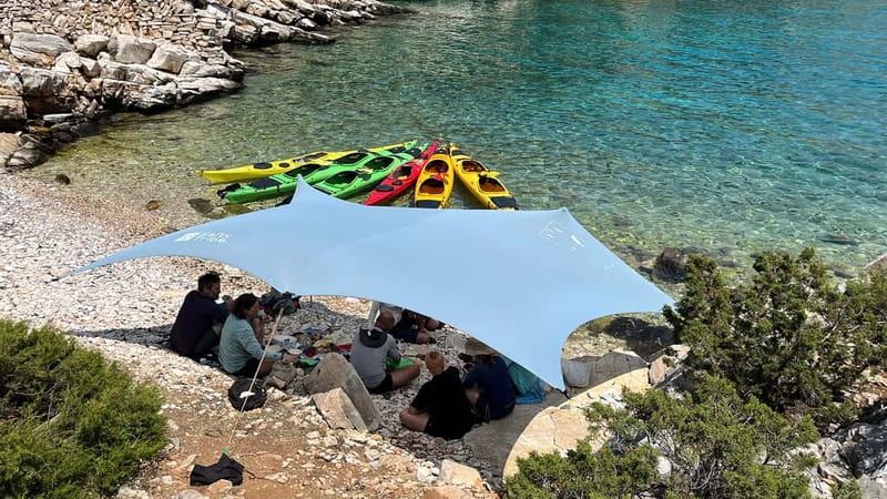 Naxos: Rina Cave Sea Kayak Tour with Snorkeling and Picnic - Paddling the south coast at an easy pace