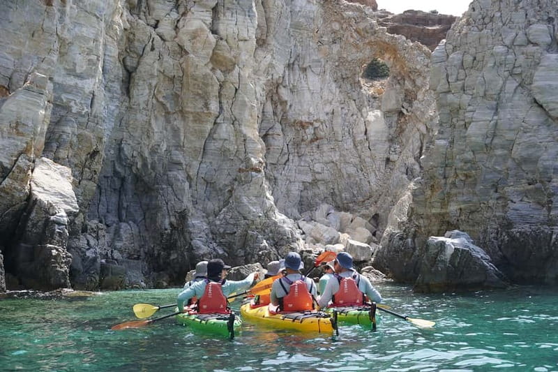 Naxos: Rina Cave Sea Kayak Tour with Snorkeling and Picnic - Snorkeling at quiet coves
