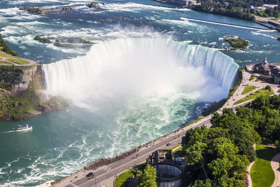 Niagara Falls: Maid of the Mist & Cave of the Winds Tour - The Canadian-side view without crossing the border